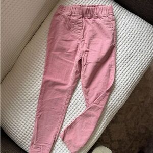 Mini Biden Pink Stretch Corduroy Kids Pants Size 6-7Y